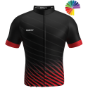 T-shirt zippé de cycliste - Personnalisation vélo - KONY